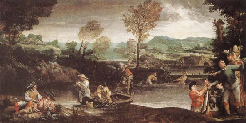 Annibale Carracci The Fishing Norge oil painting art